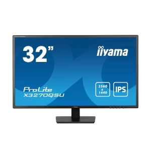 iiyama ProLite X3270QSU-B1 80.0cm (31.5") WQHD IPS Monitor HDMI/DP/USB 3ms
