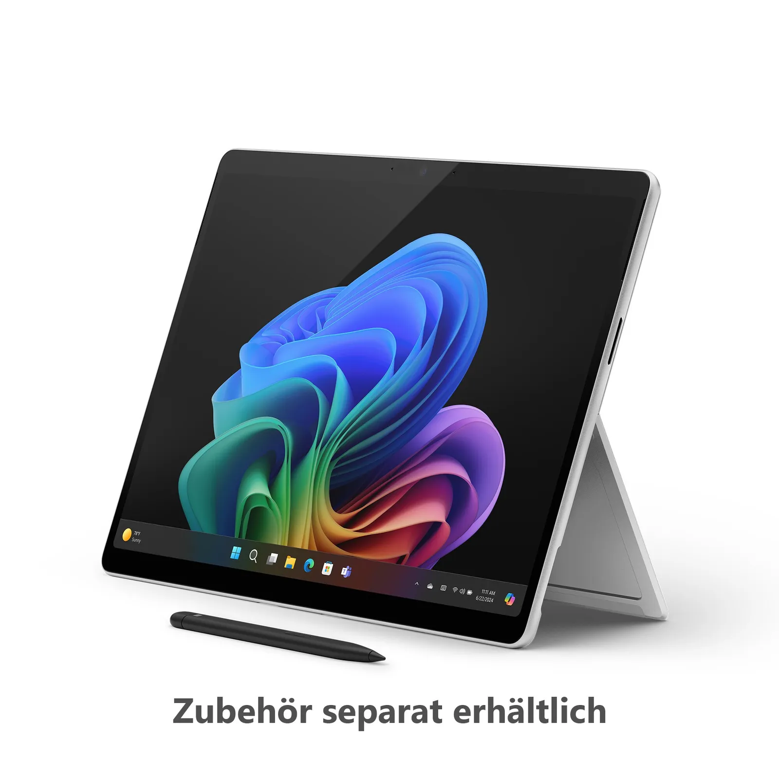 Microsoft Surface Pro (11. Edition) Copilot+ PC 13" 2in1 Platin 5G Snapdragon® X Plus 16GB/256GB SSD Win11 EP2-08261 ohne Netzteil inkl. Keyboard mit Stiftaufbewahrung platin - Slika 4