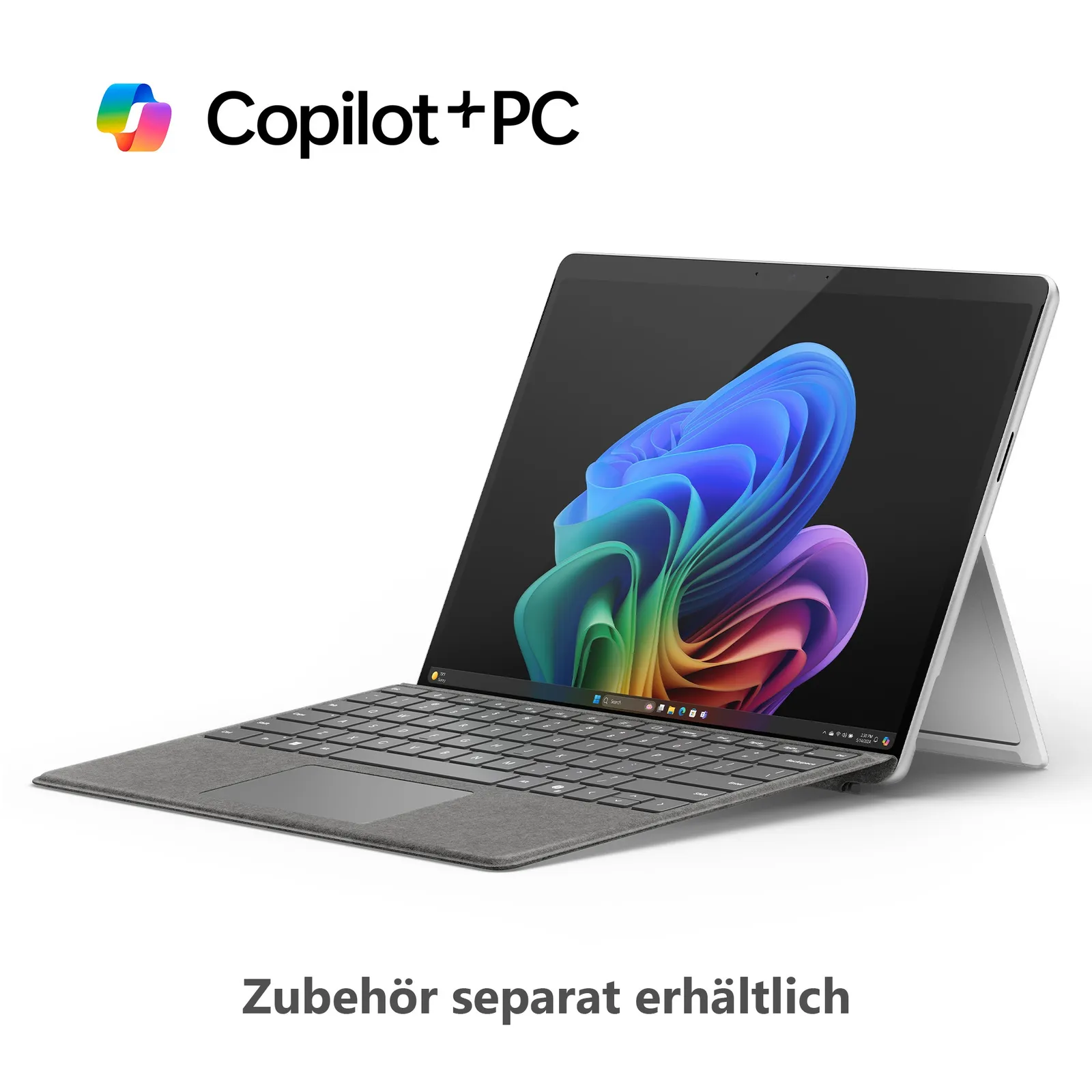 Microsoft Surface Pro (11. Edition) Copilot+ PC 13" 2in1 Platin Snapdragon® X Plus 16GB/512GB SSD Win11 EP2-08345 Ohne Netzteil inkl. MS Surface Pro Keyboard mit Copilot-Taste schwarz - Slika 4