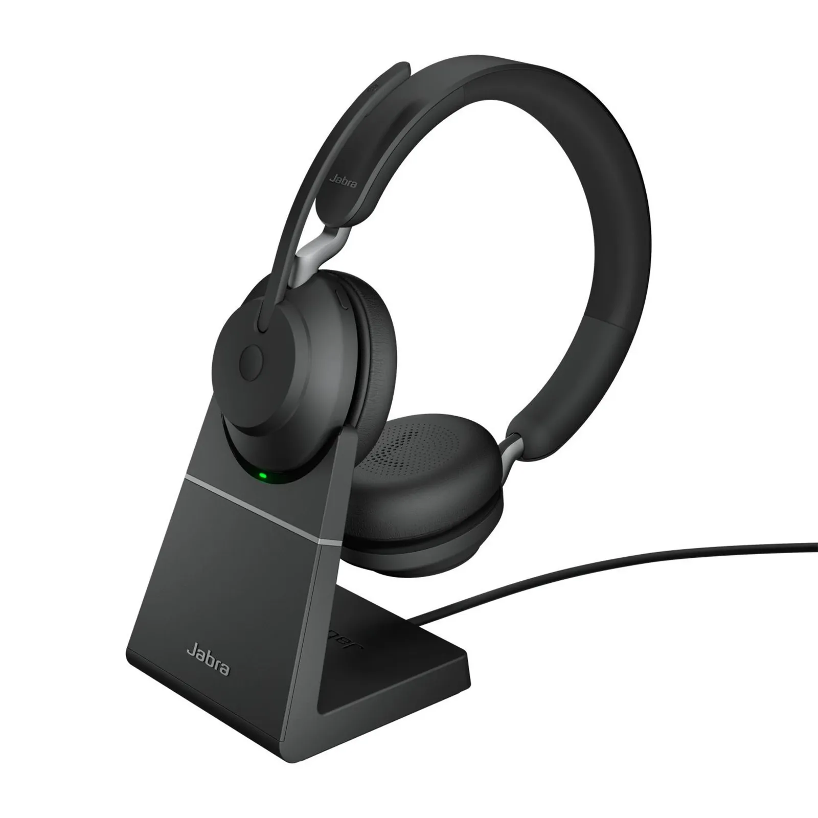 Jabra Evolve 2 65 UC bežične Bluetooth stereo slušalice s punjačem, crne boje