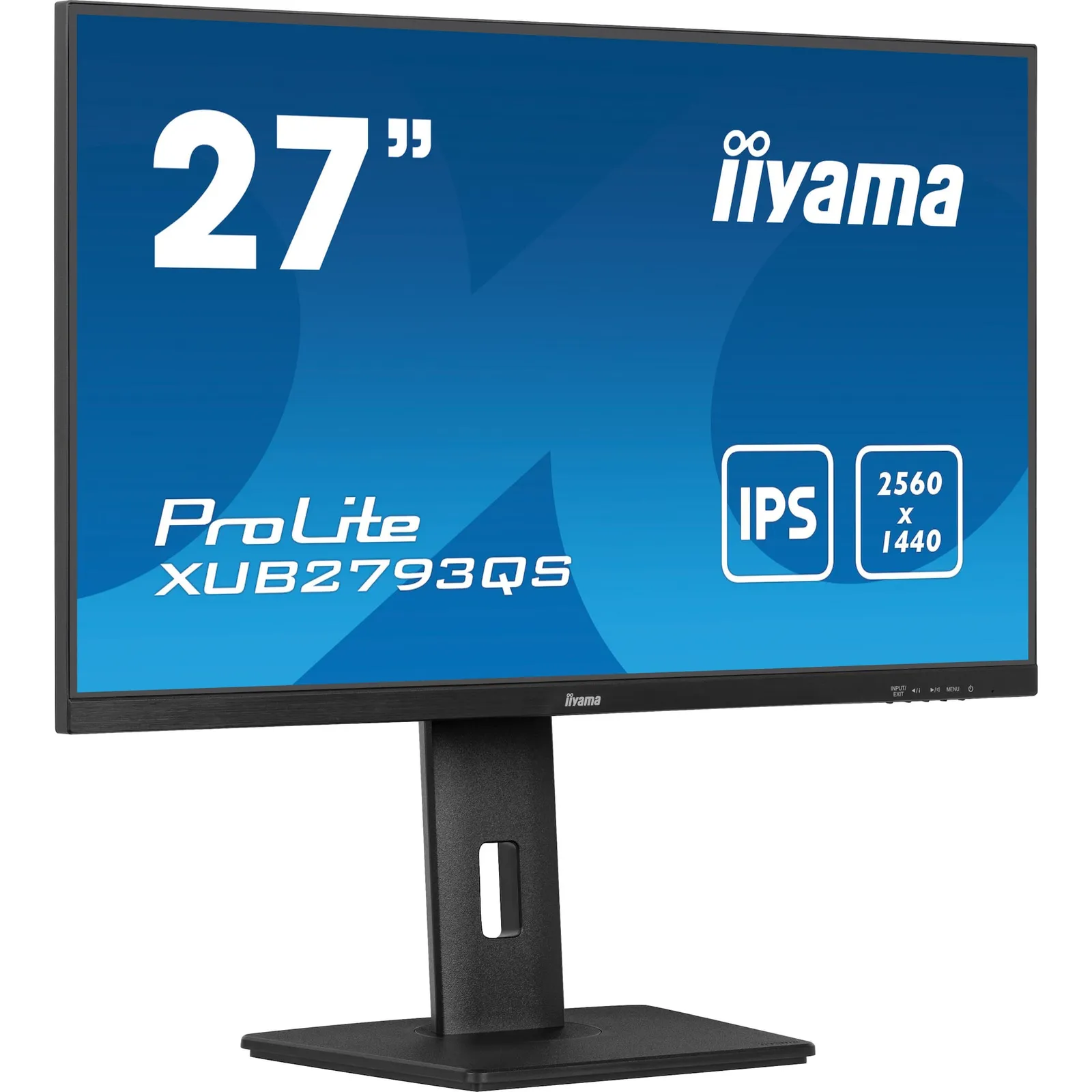 Iiyama Prolite XUB2793QS-B7 Business Monitor 68.5 cm (27), WQHD (2560x1440), IPS LED, 100Hz, 300 cd/m², matte black