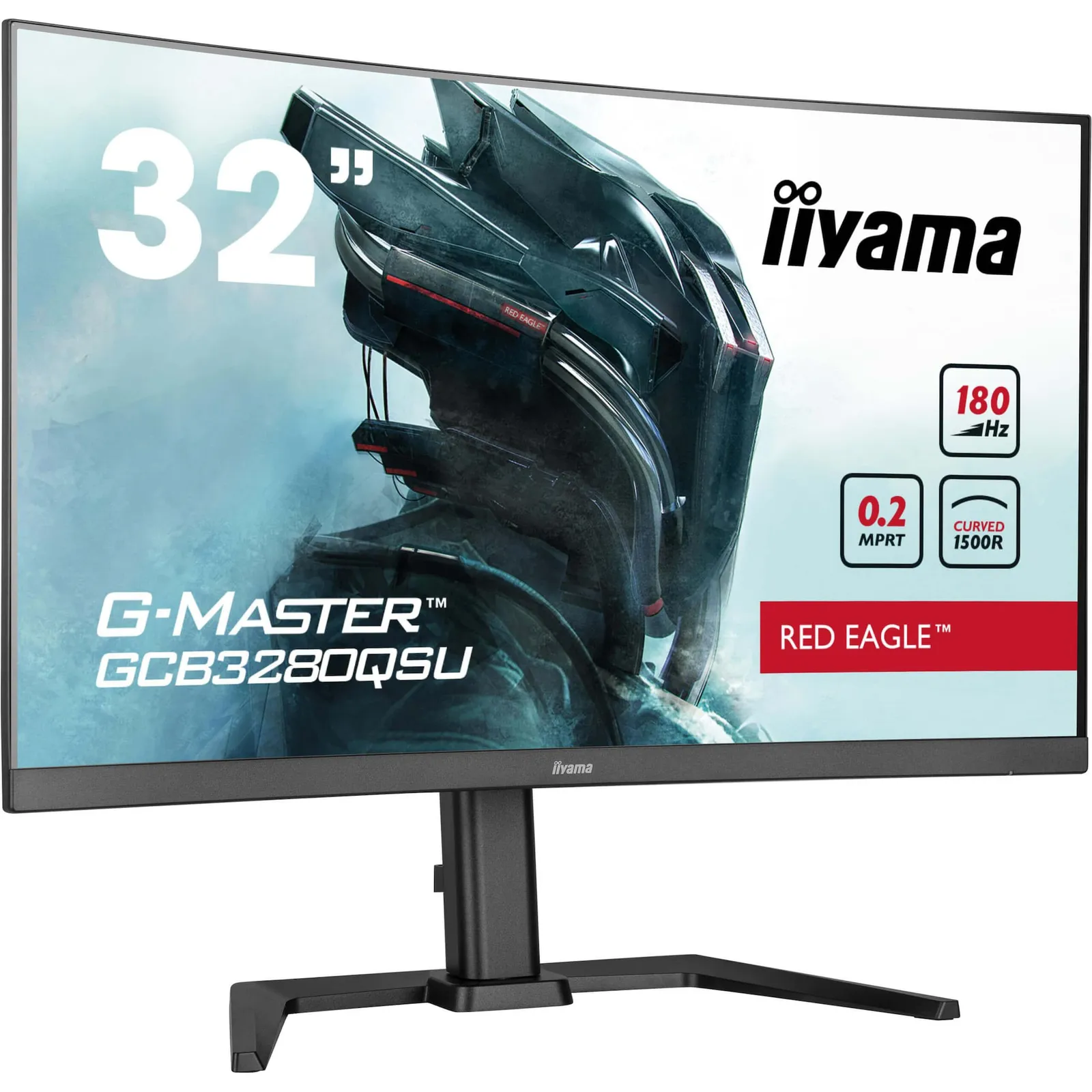 iiyama G-Master GCB3280QSU-B2 31.5" VA zakrivljeni panel, 180Hz, 0.2ms (MPRT) WQHD 2560x1440 pixela, 16:9