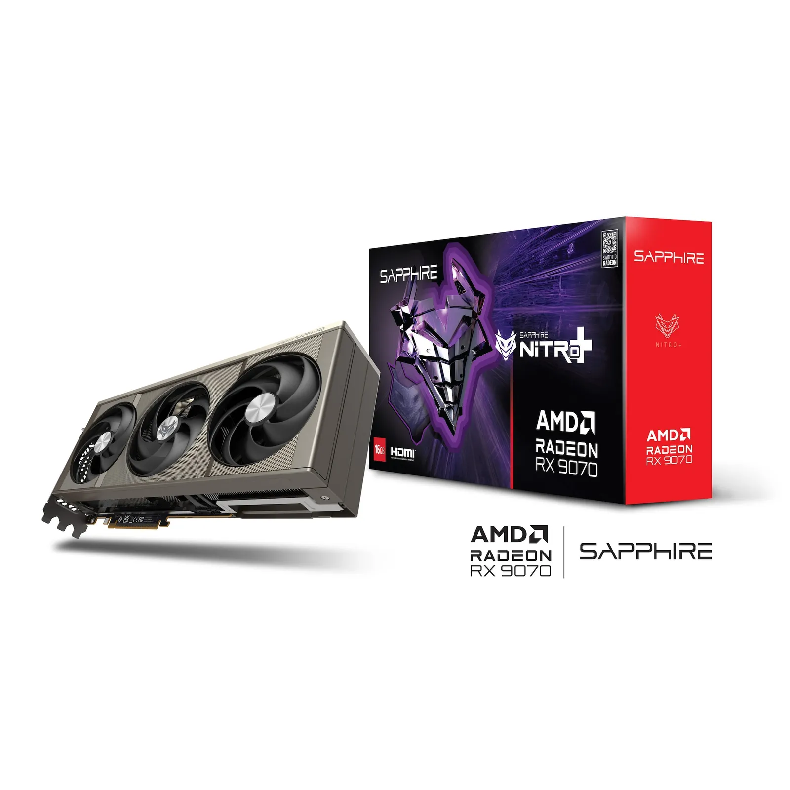 SAPPHIRE NITRO+ AMD Radeon™ RX 9070 GAMING Grafikkarte 16GB GDDR6 HDMI/DP - Slika 2