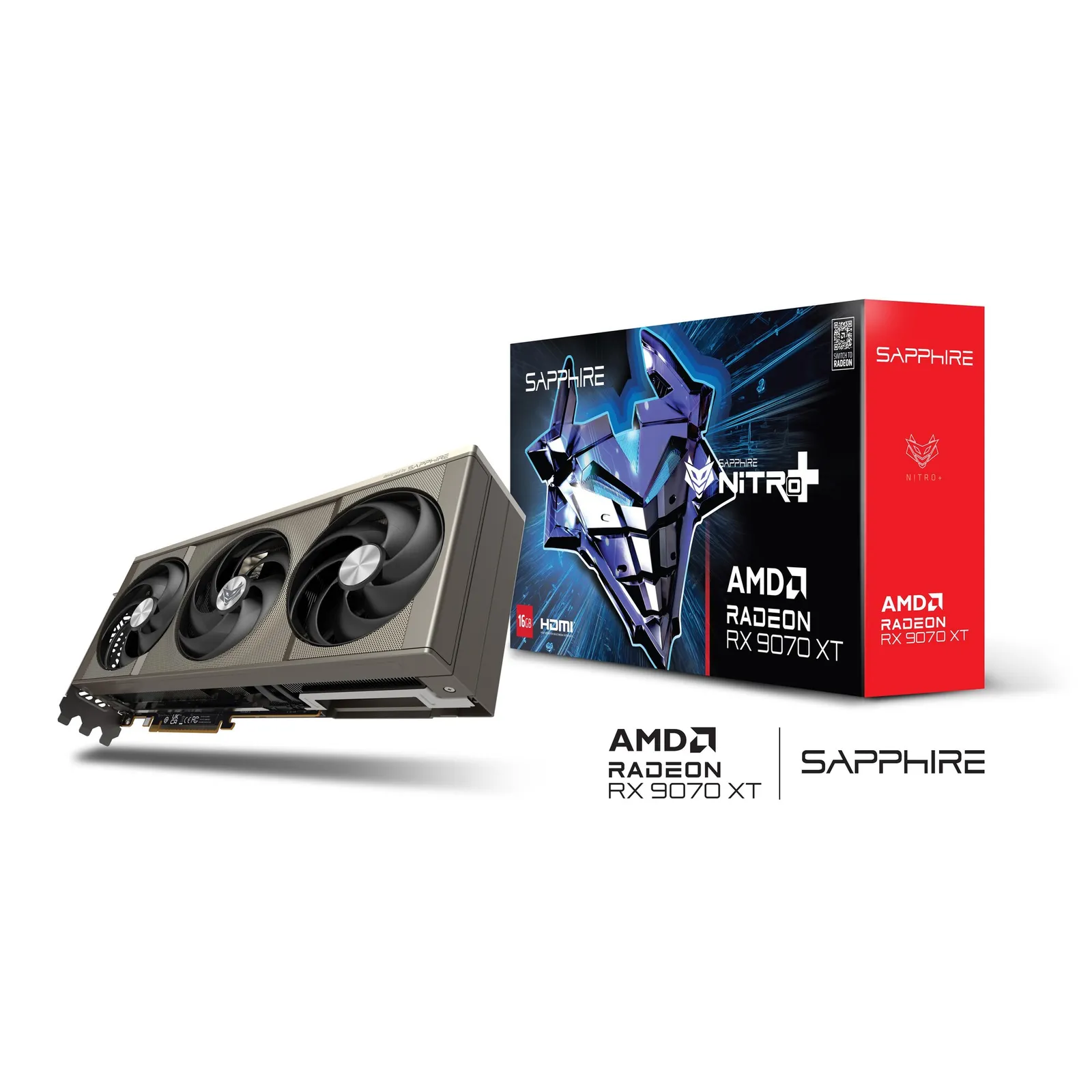 SAPPHIRE NITRO+ AMD Radeon™ RX 9070 XT GAMING OC Grafikkarte 16GB GDDR6 HDMI/DP - Slika 2
