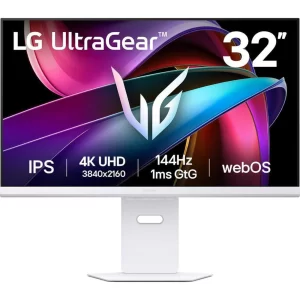 LG UltraGear 32G810SA-W 80cm (31,5") 4K IPS Gaming Monitor 16:9 HDMI/DP/USB-C PD65W LAN 144Hz 1ms webOS