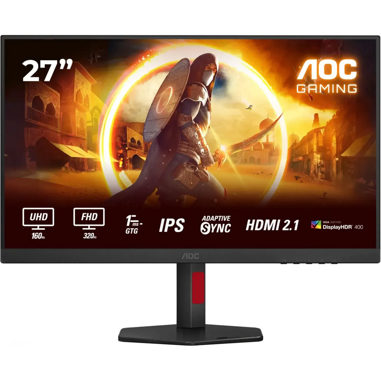 AOC U27G4R 68,6cm (27") 4K / FHD (DualMode) IPS Gaming Monitor 16:9 HDMI/DP/USB 160Hz/320Hz Sync