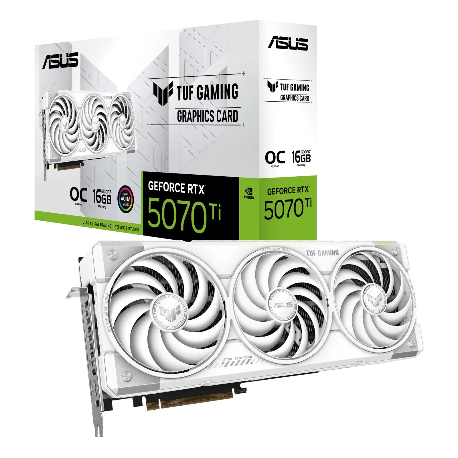 ASUS TUF GeForce RTX 5070 TI Gaming OC WHITE 16GB TUF-RTX5070TI-O16G-GAMING DDR7 Grafikkarte DP/HDMI