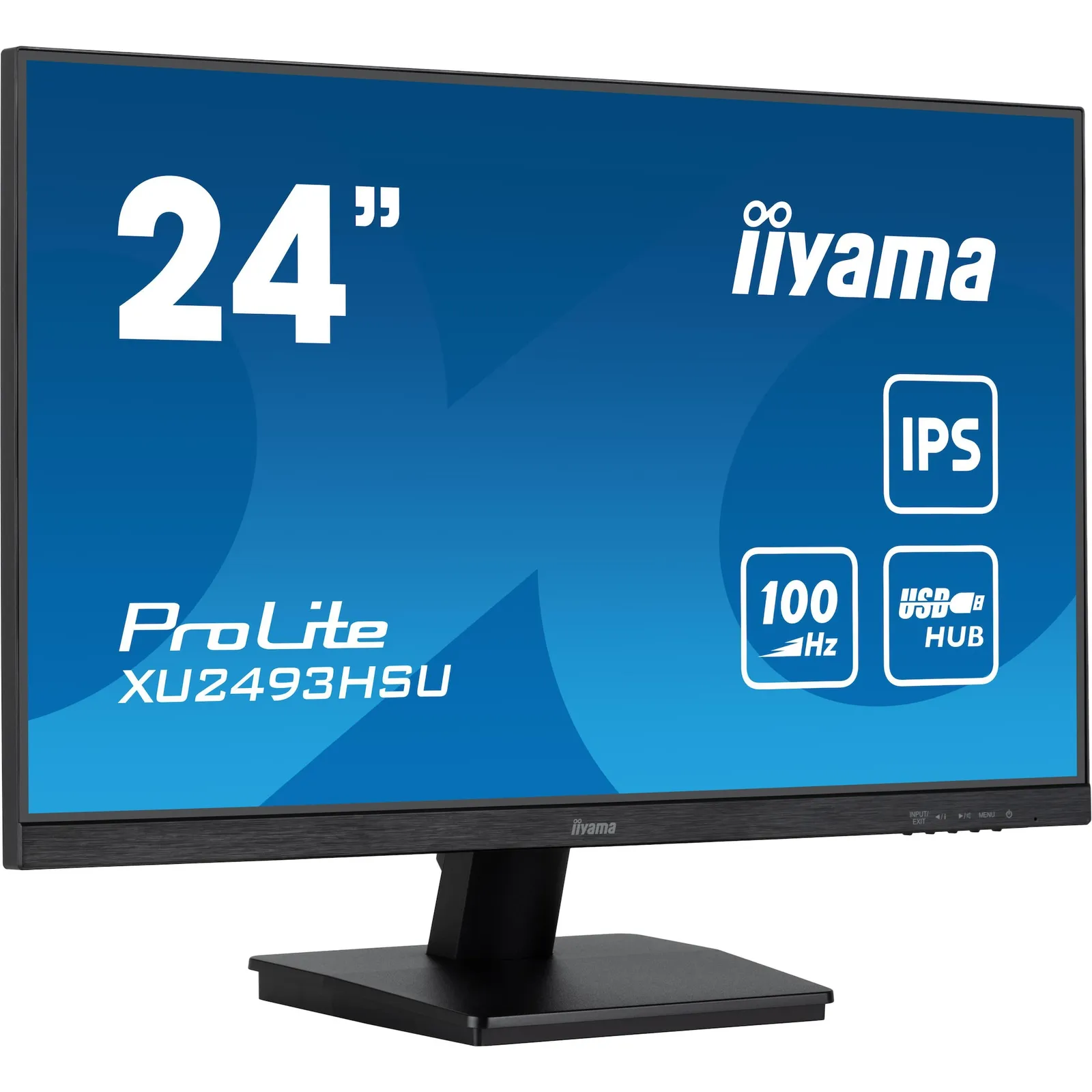 iiyama ProLite XU2493HSU-B7 60,5cm (24") FHD IPS Monitor, USB-Hub 100Hz