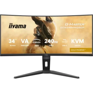 iiyama G-Master Gold Phoenix GCB3486WQSCP-B1 86,4cm (34") UWQHD VA Gaming Monitor Curved 21:9 DP/HDMI/USB-C PD96W 240Hz 0,4ms Sync