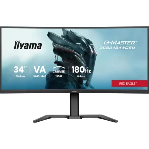 iiyama G-Master Red Eagle GCB3484WQSU-B1 86,4cm (34") UWQHD VA Gaming Monitor Curved 21:9 DP/HDMI/USB-C 180Hz 0,4ms (MPRT) Sync