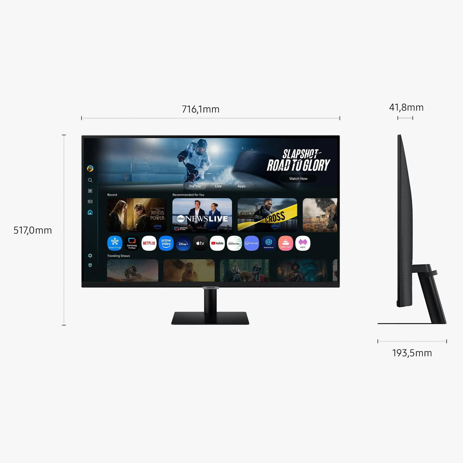 Samsung M7 M70F (LS32FM700UUXEN) 81,3cm (32") 4K Smart Monitor 16:9 HDMI/USB-C PD65W 60Hz - Slika 2