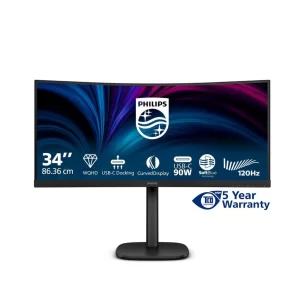 Philips 34B2U3600C 86,4cm (34") UWQHD Office Monitor Curved 21:9 HDMI/DP/USB-C PD90W 120Hz 4ms