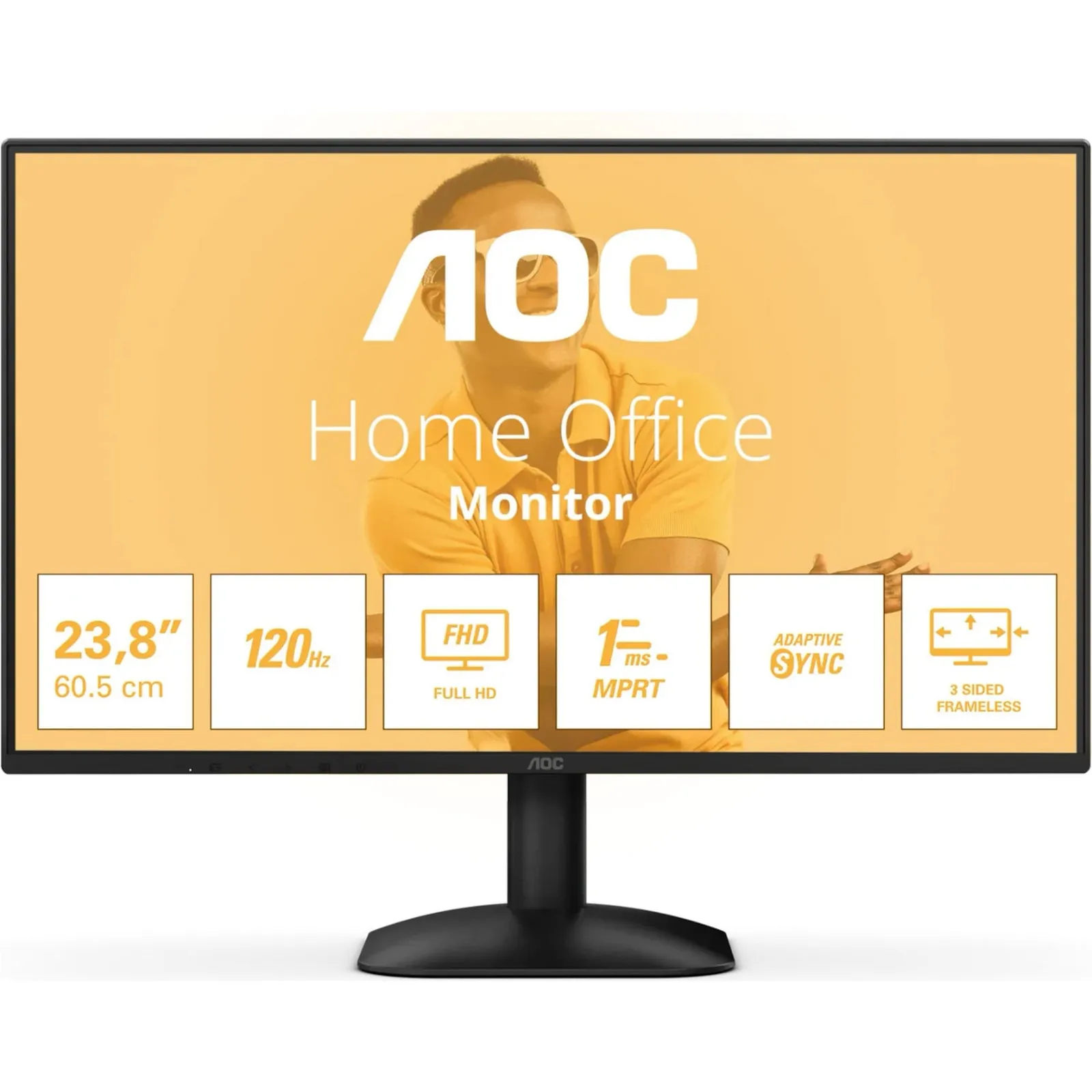 AOC 24B31H 60,5m (23,8") FHD IPS Monitor 16:9 HDMI/VGA 120Hz 4ms Sync