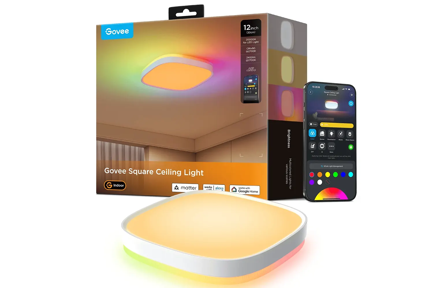 GOVEE Square Ceiling light, stropna svjetiljka - Slika 2