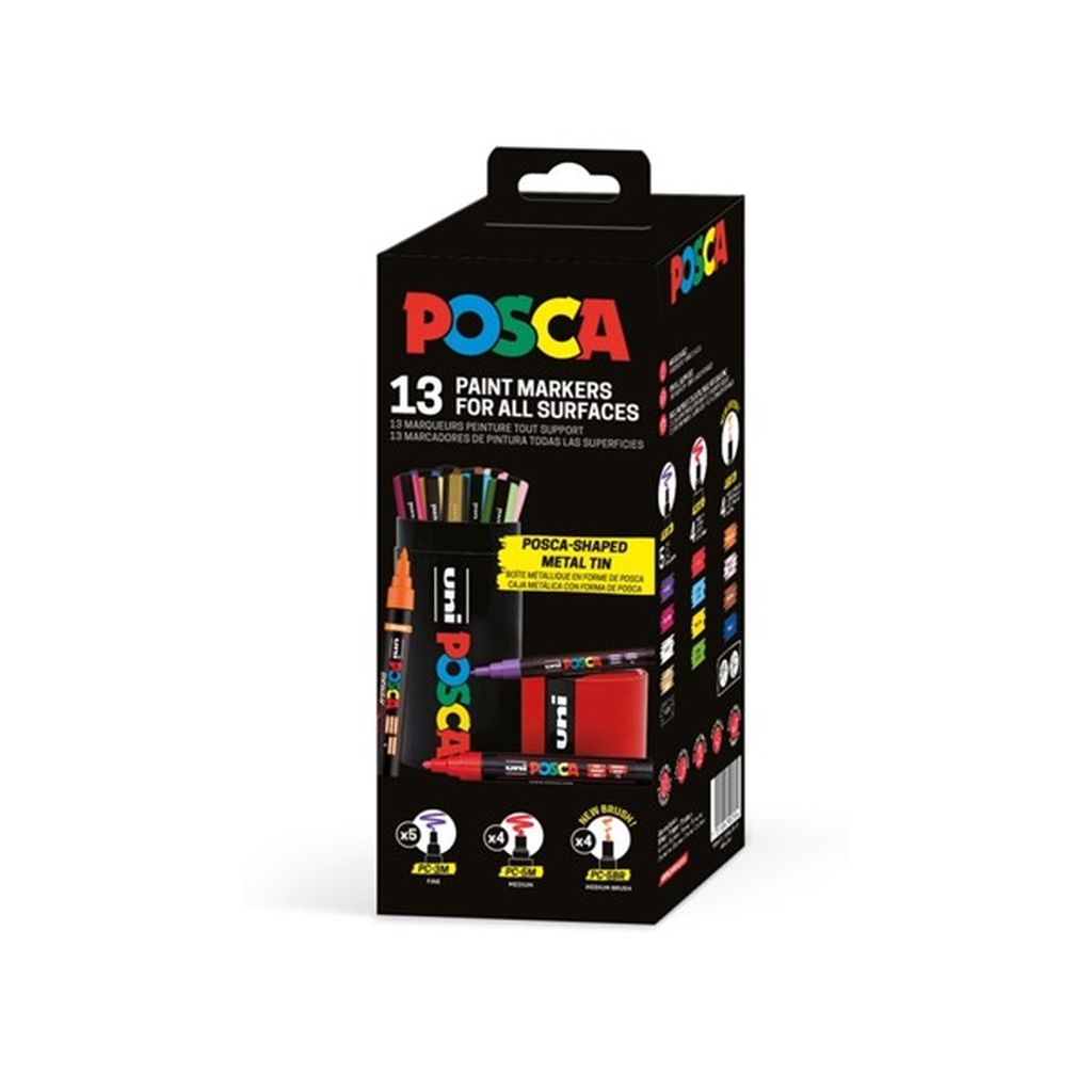 Uni gift set Posca u metalnoj tubi 01R 302422455 - Slika 2