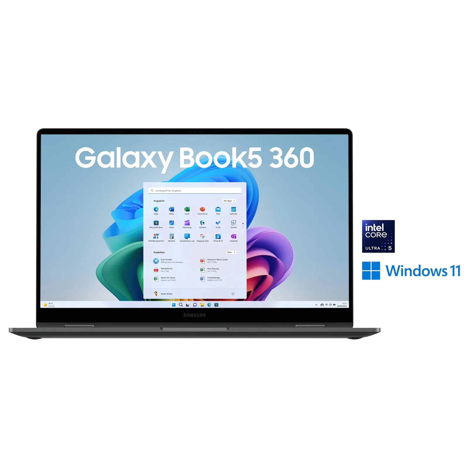 SAMSUNG Galaxy Book5 360 notebook, NP750QHA-KA2DE, 15.6″/U5/16GB/Arc/512GB/W11 - Slika 4