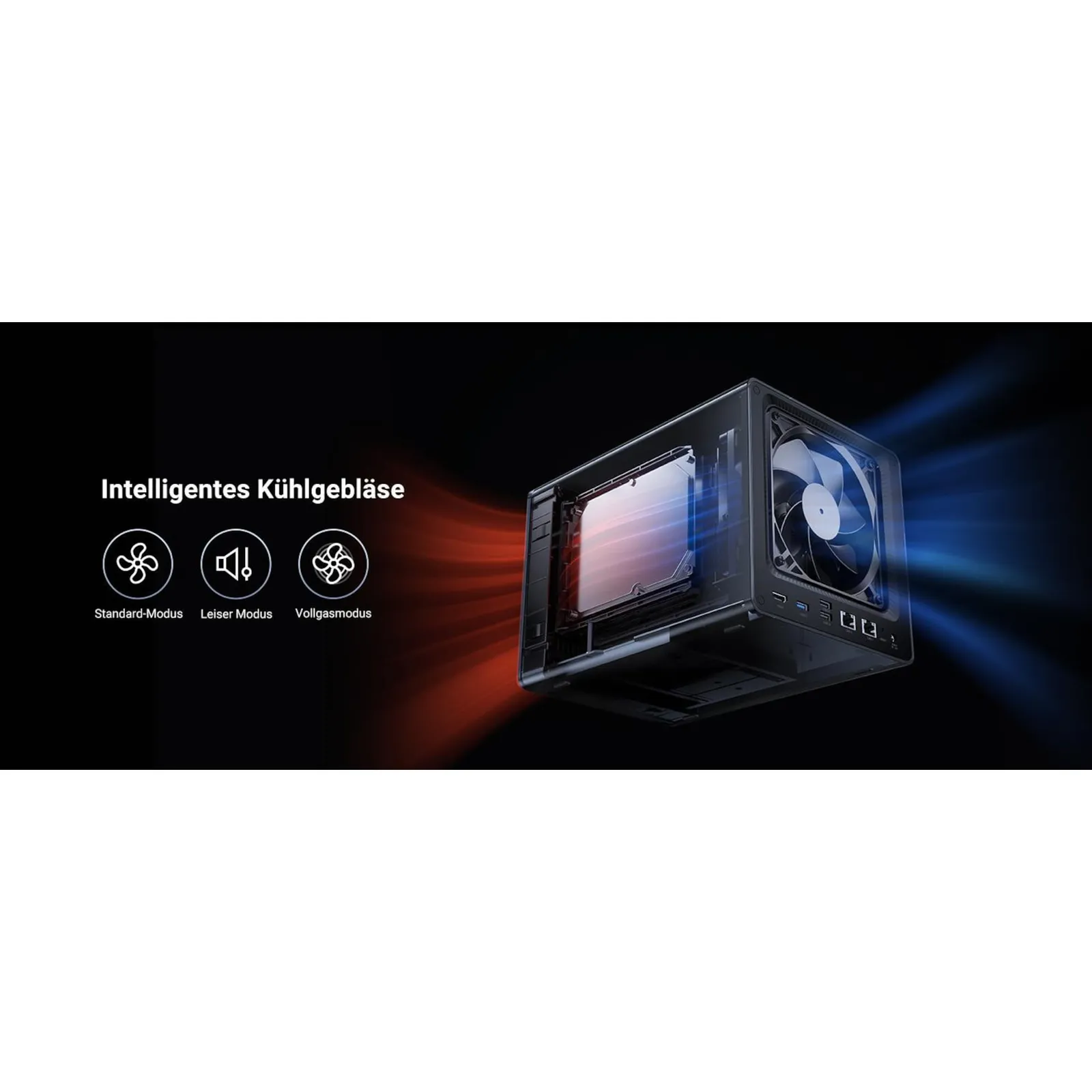 UGREEN NASync DXP4800 Plus NAS System 4-Bay 32TB inkl. 4x WD WD80EFPX NAS HDD - 8 TB - Slika 4