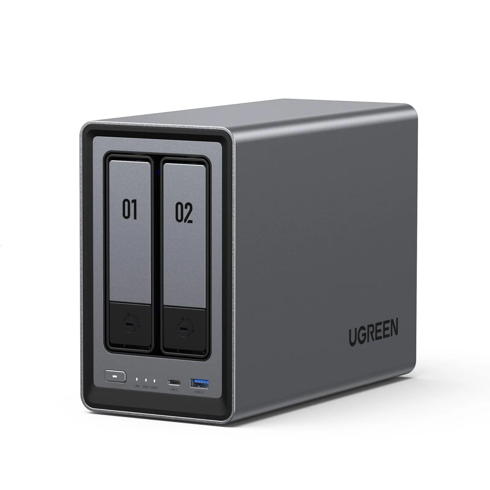 UGREEN NASync DXP2800 NAS System 2-Bay 16TB inkl. 2x Seagate IronWolf ST8000VN004 8 TB - Slika 2