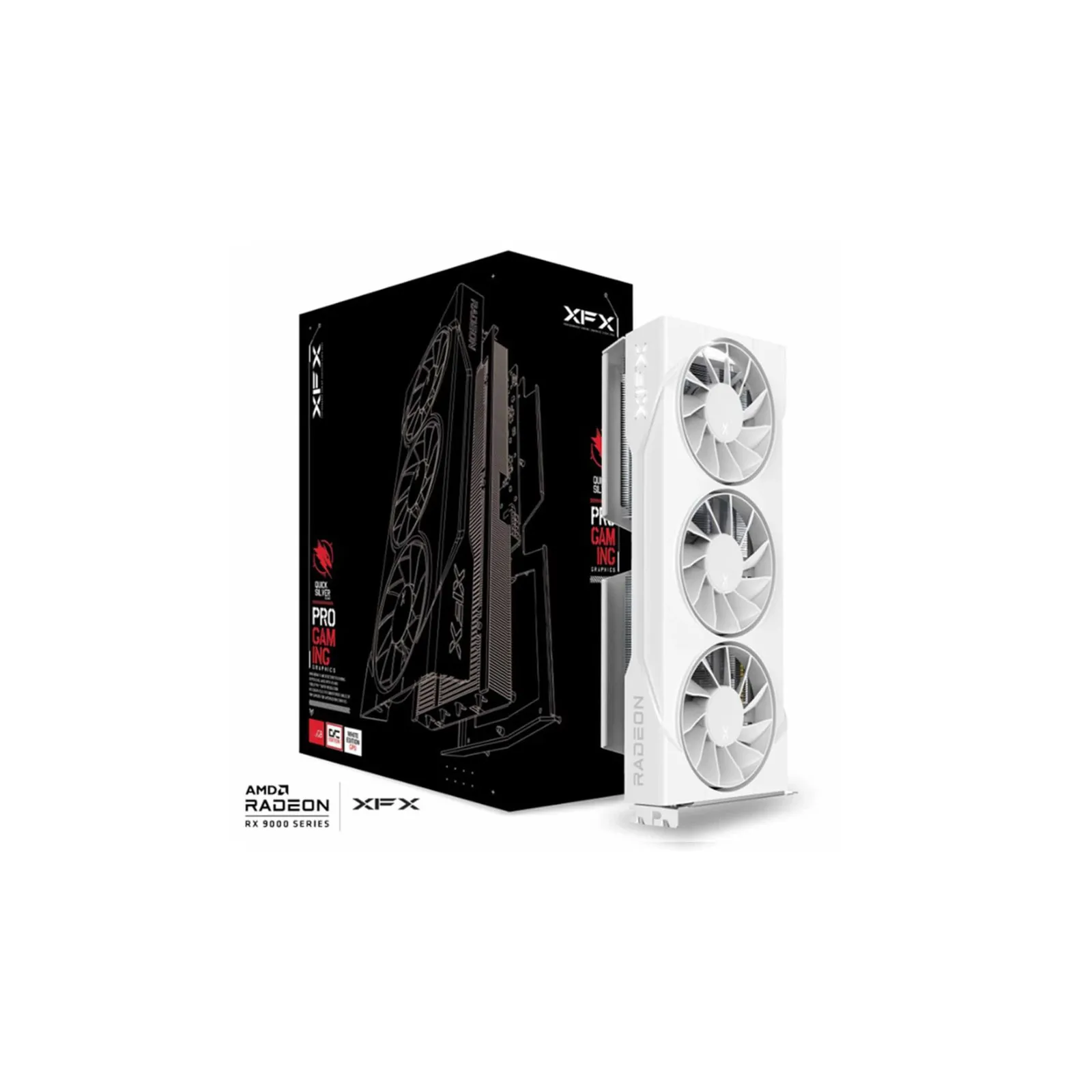 XFX Swift Radeon RX 9060 XT OC White Triple Gaming Edition grafička kartica 16GB GDDR6 DP/HDMI