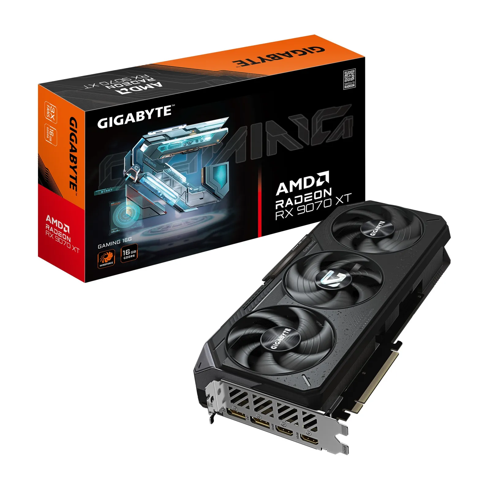 GIGABYTE Radeon RX 9070 XT GAMING 16G grafička kartica HDMI/DP