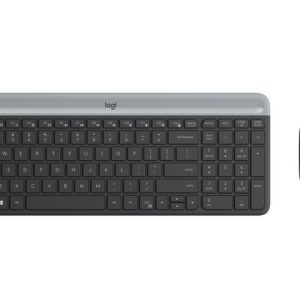 Logitech MK470 Slim bežična tipkovnica+miš, USB, crna (920-009264)