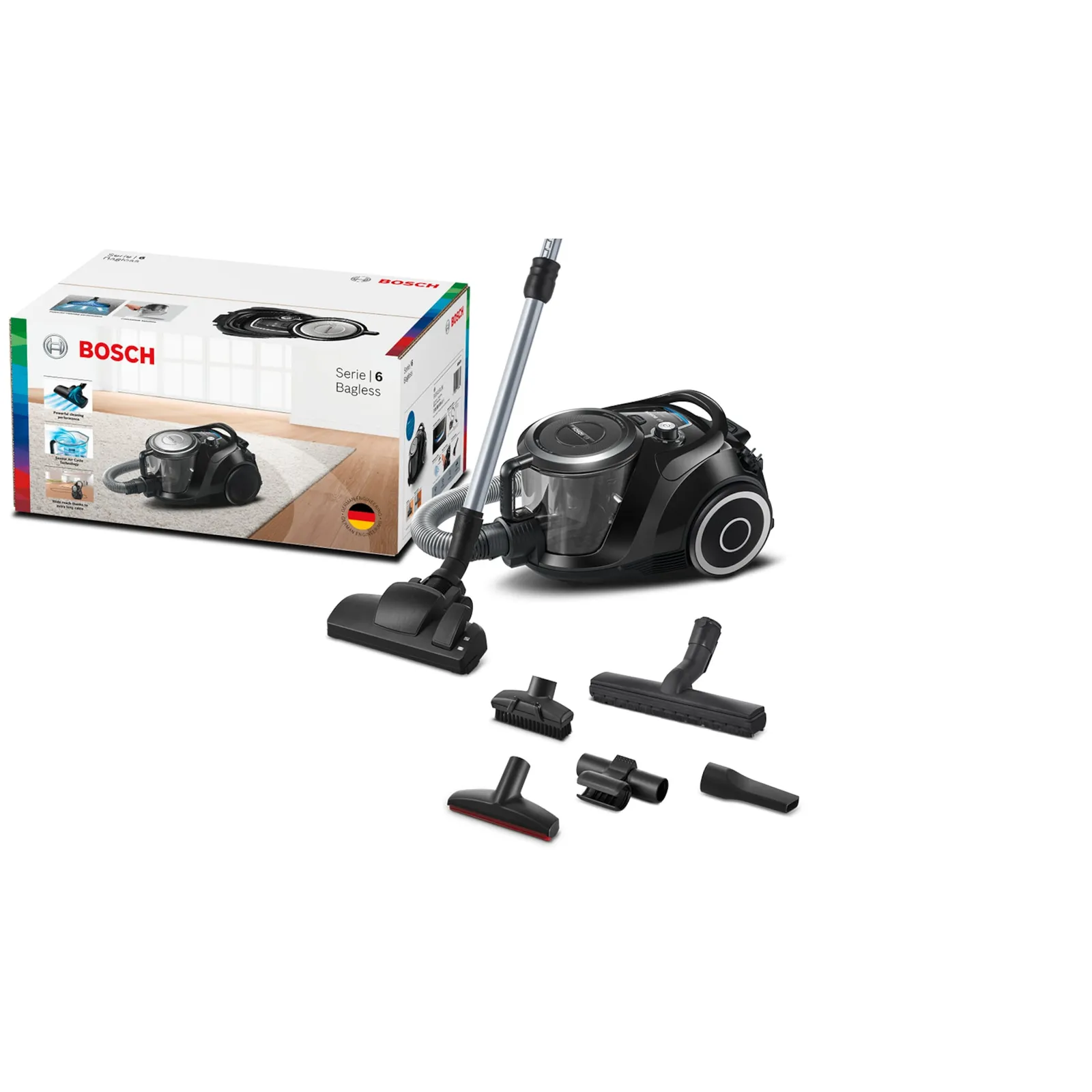 Bosch BGC41XSIL usisavač bez vrećice serije 6, crne boje - Slika 2