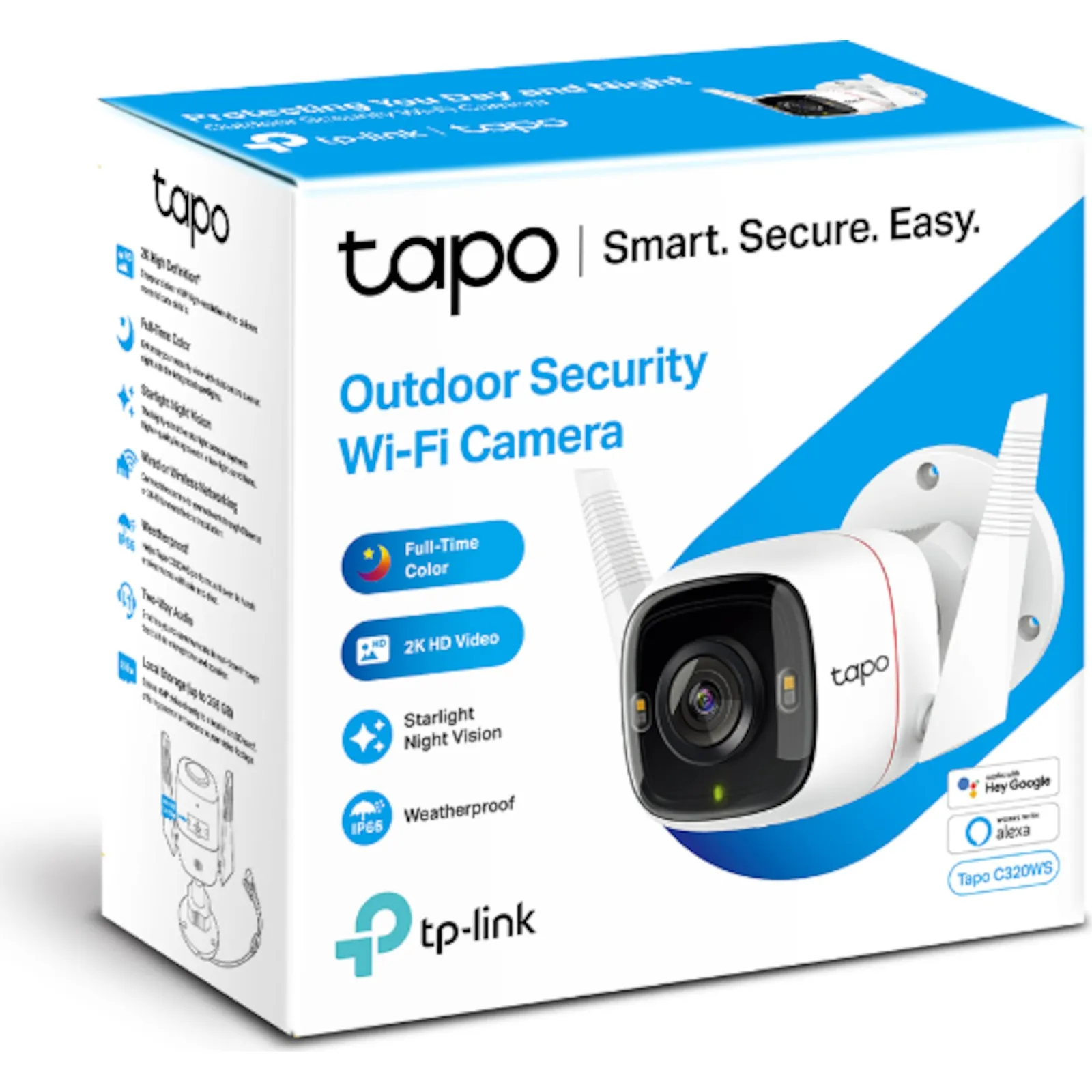 TP-LINK Tapo C320WS mrežna nadzorna kamera - u boji (dan i noć) - Slika 4