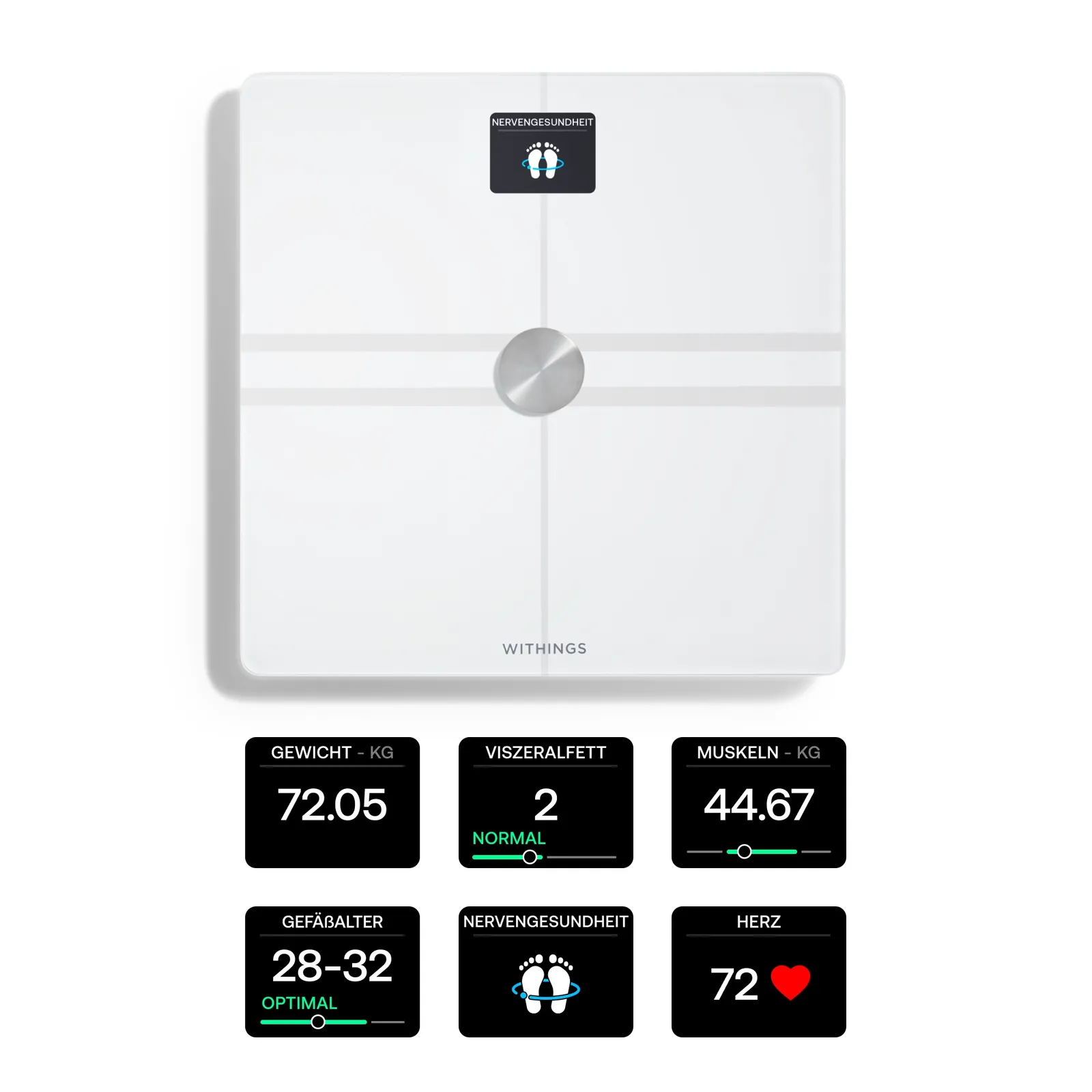 Withings Body Comp vaga za tijelo, bijela - Slika 3