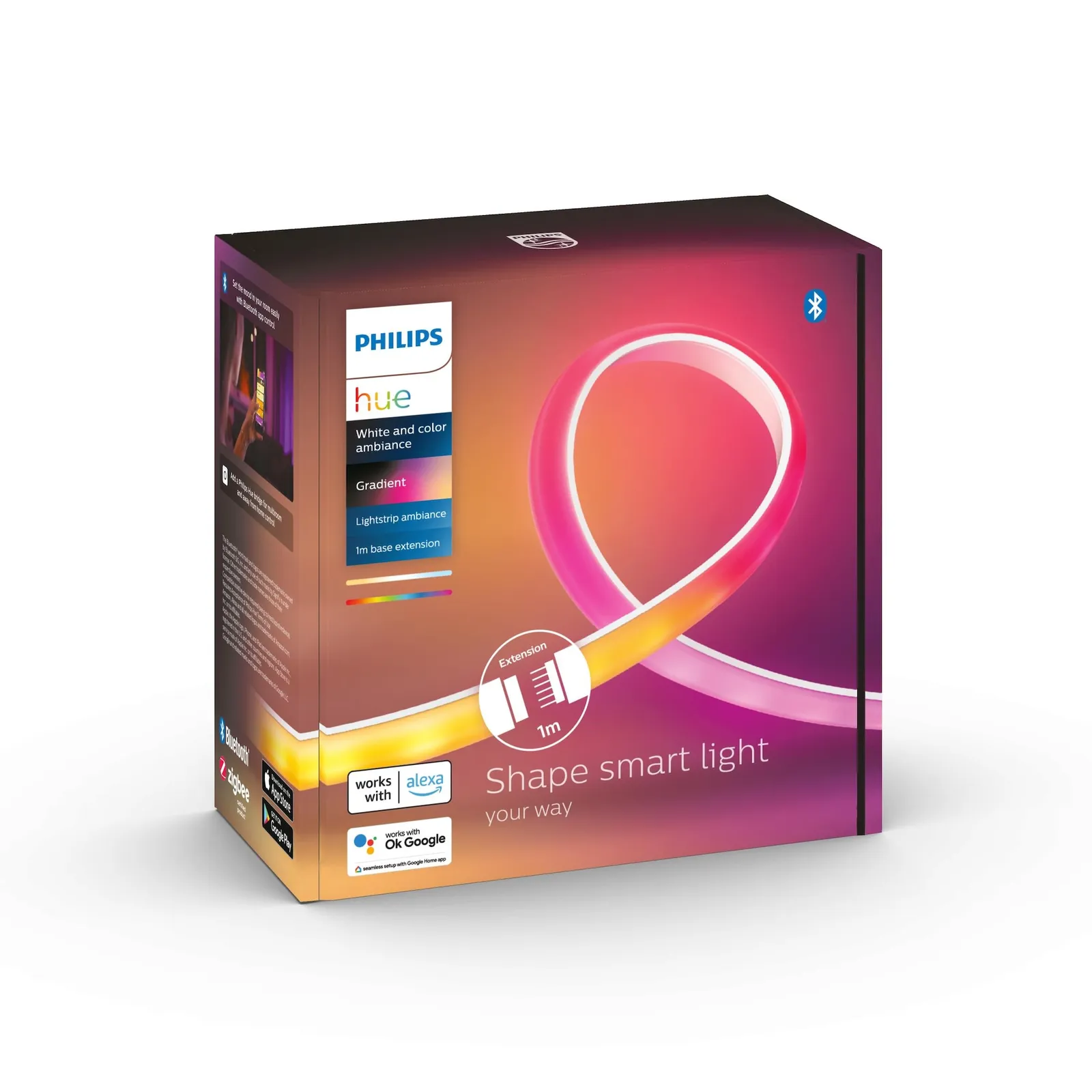 Philips Hue Gradient Ambiance svjetlosna traka, produžetak od 1 m • pakiranje od 2 komada - Slika 2