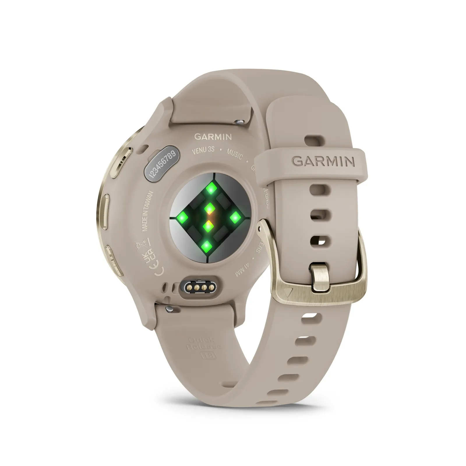 Garmin Venu® 3S francusko siva/meko zlatna boja s brzim silikonskim remenom - Slika 5