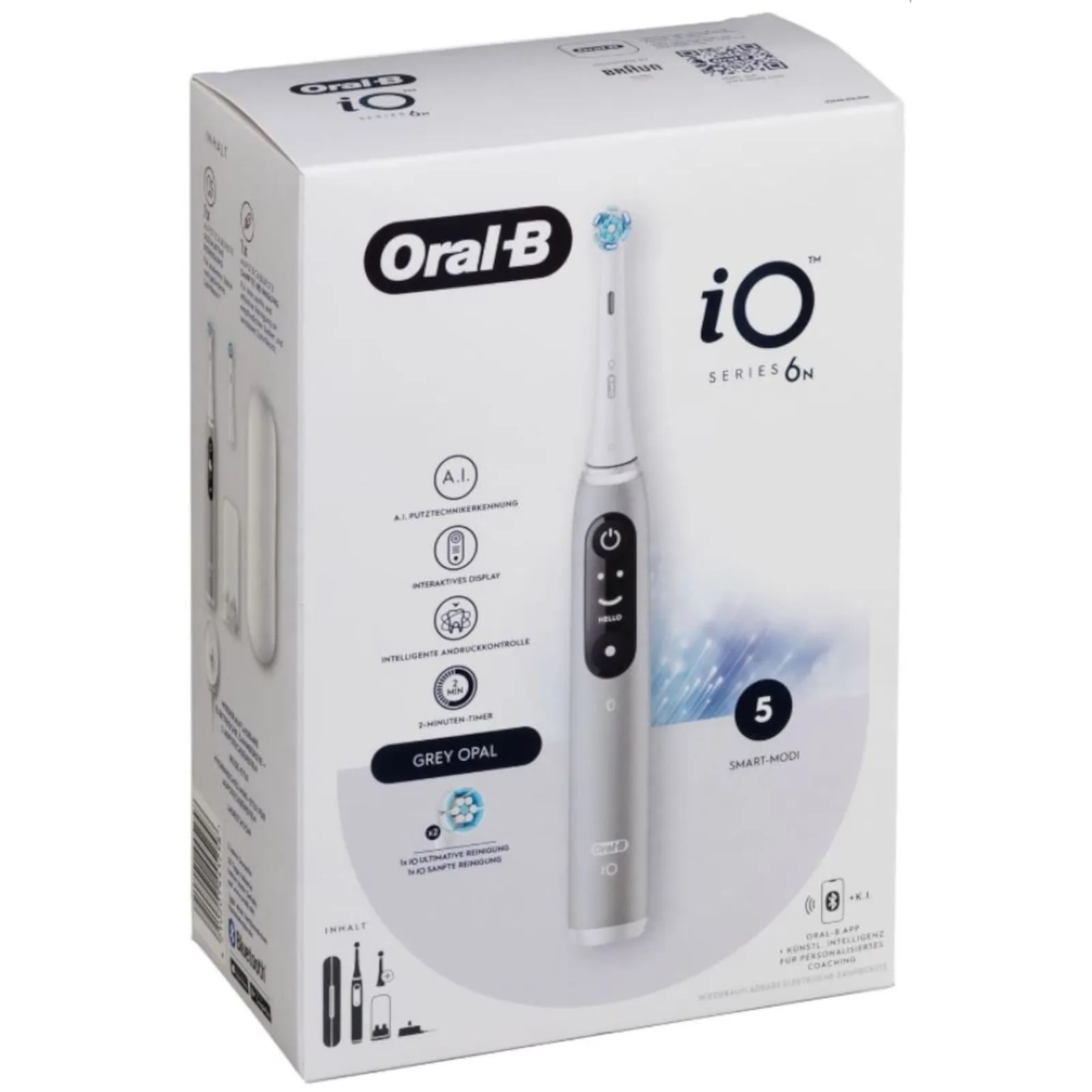 Oral-B iO Series 6N električna četkica za zube, siva opal