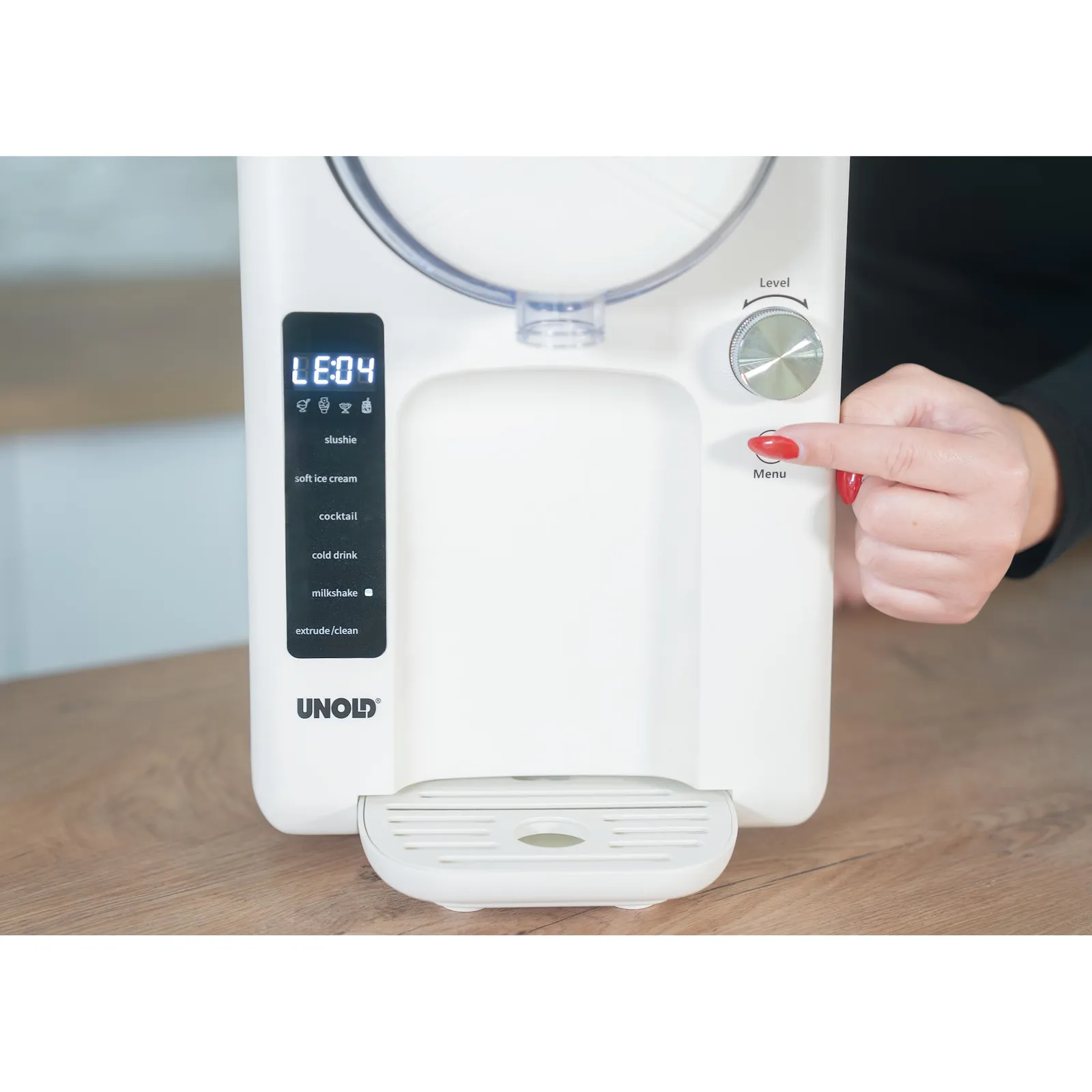 Unold 48950 2-u-1 aparat za sladoled i mekani sladoled Sofie, bijela, 1,5l - Slika 5