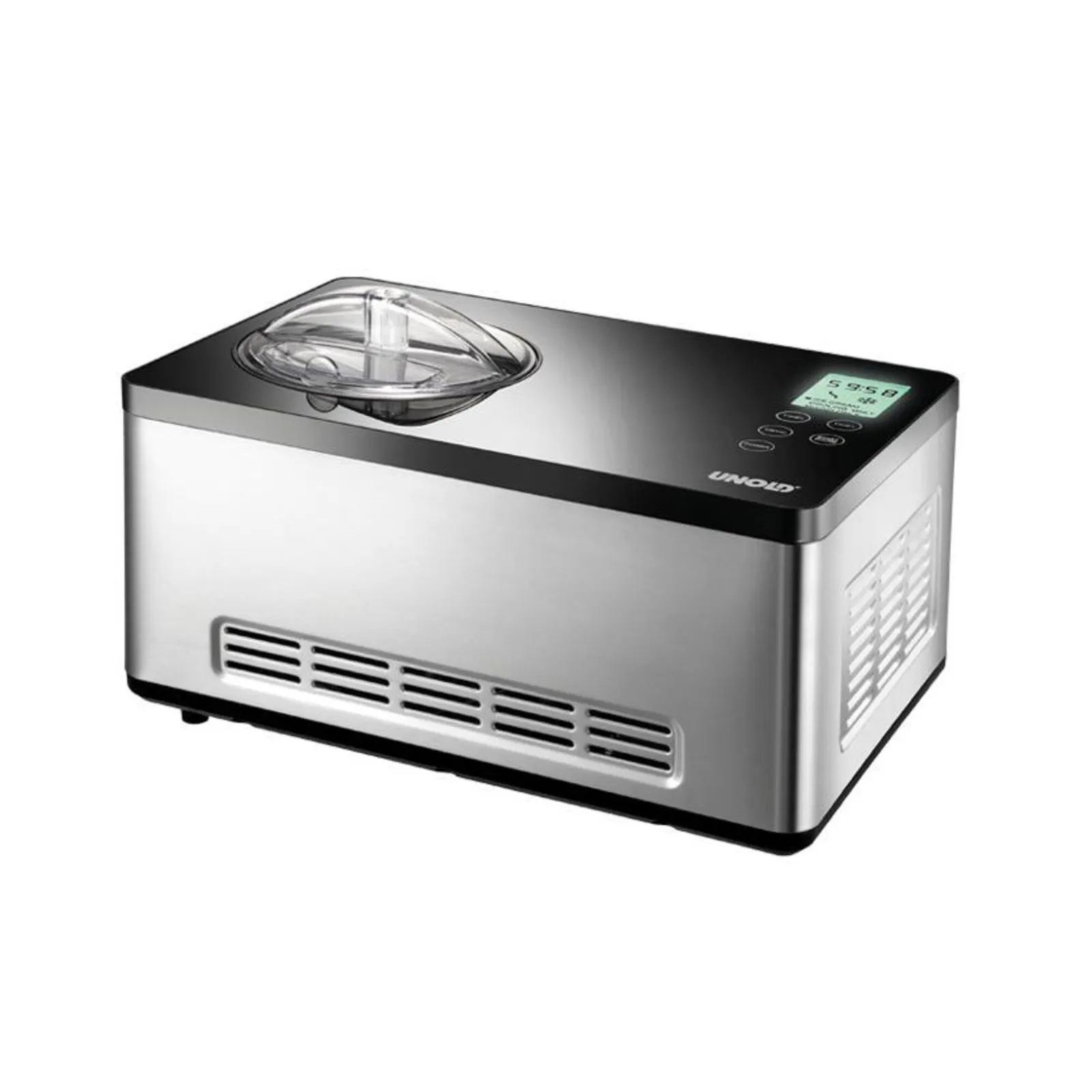 Unold 48845 Gusto aparat za sladoled s digitalnim timerom, 2l, nehrđajući čelik/crna - Slika 4