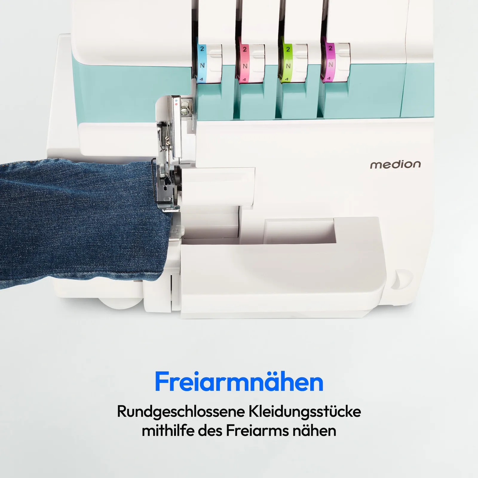 Medion LIFE® MD19169 Overlock-Nähmaschine SO90 türkis - Slika 2