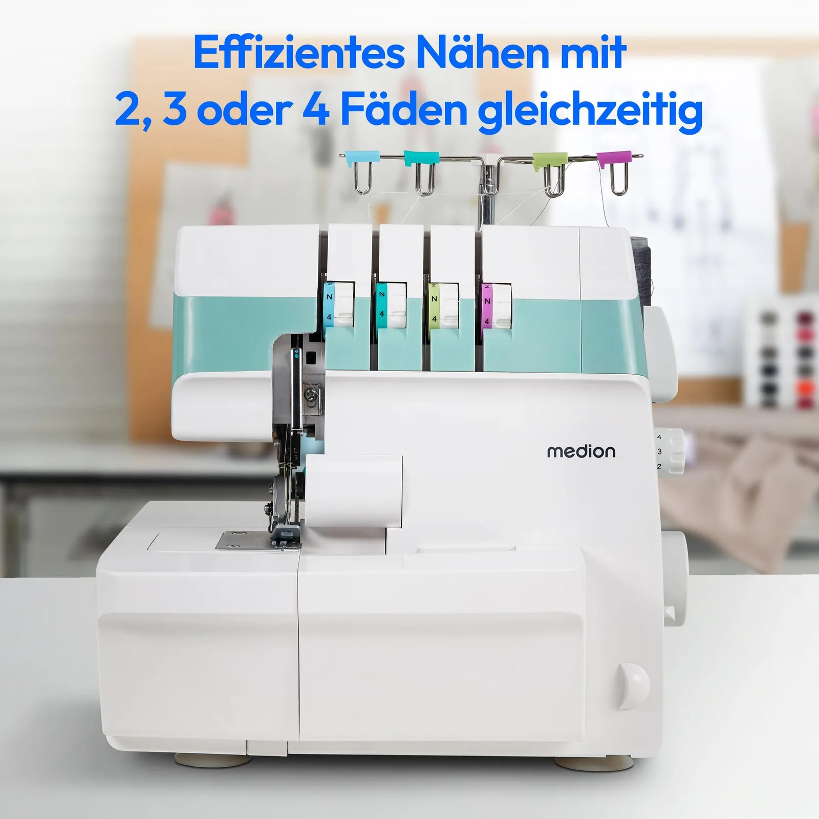 Medion LIFE® MD19169 Overlock-Nähmaschine SO90 türkis - Slika 3