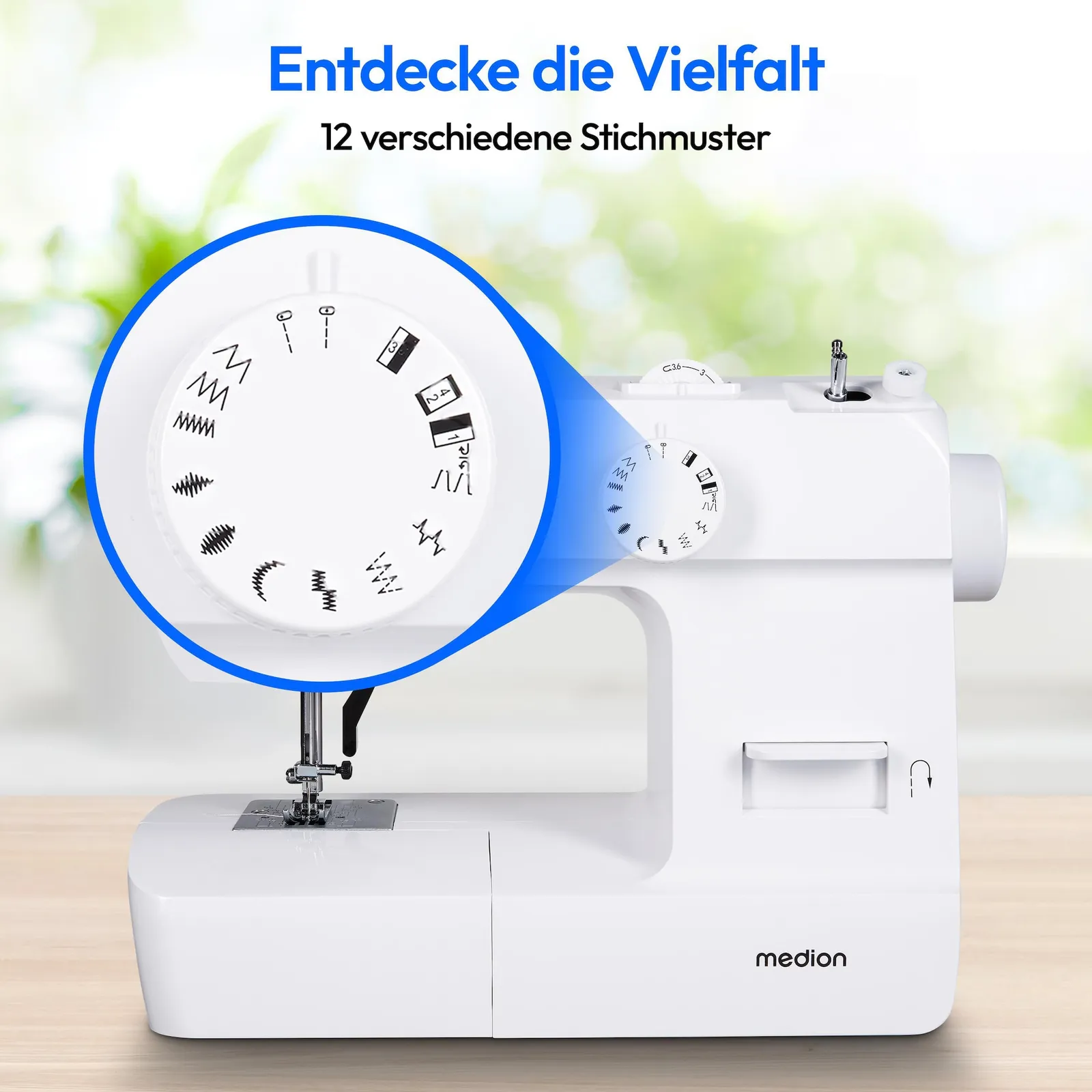 Medion LIFE® MD11179 Nähmaschine SM70 weiß - Slika 4
