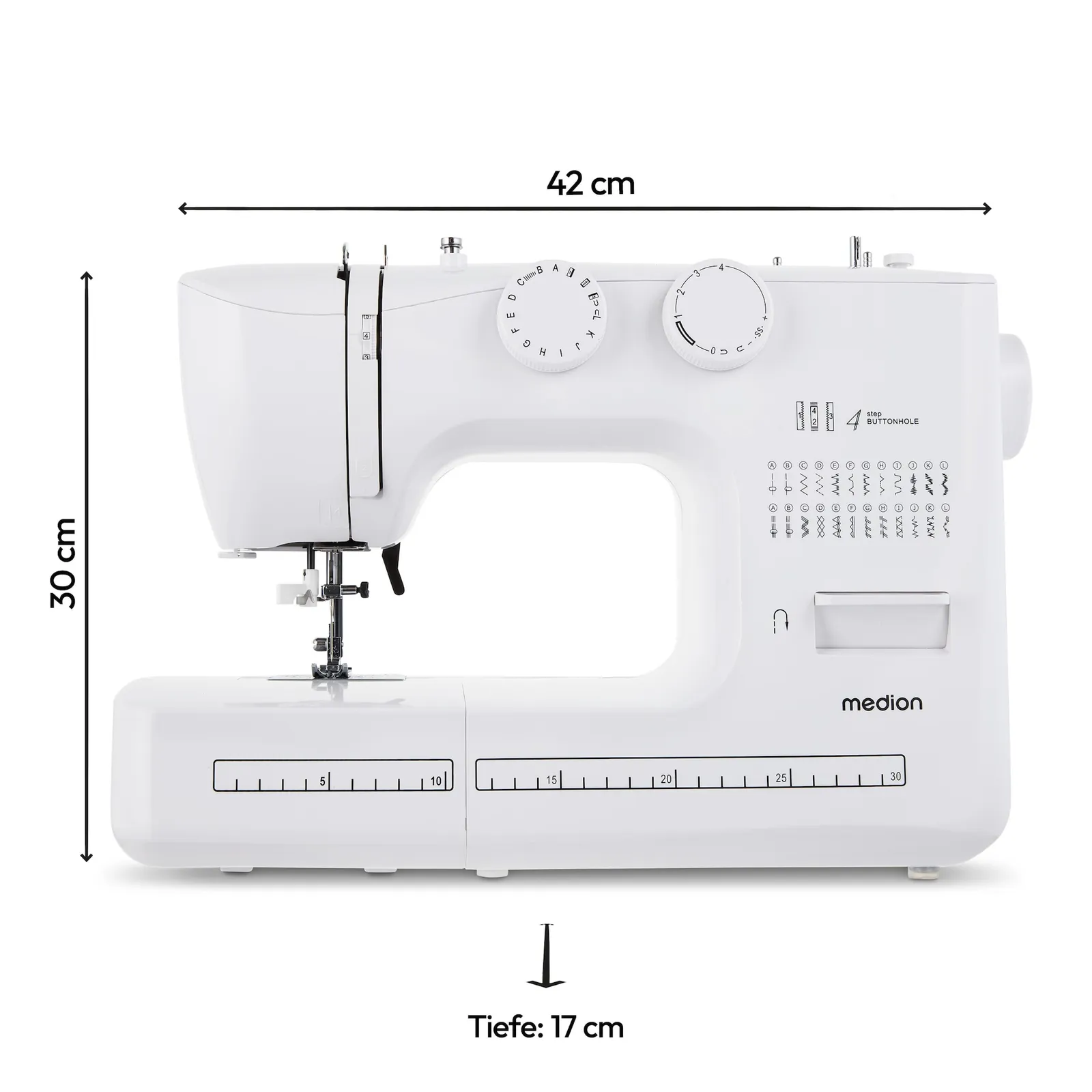 Medion LIFE® MD10689 Freiarm-Nähmaschine SM60 weiß - Slika 5