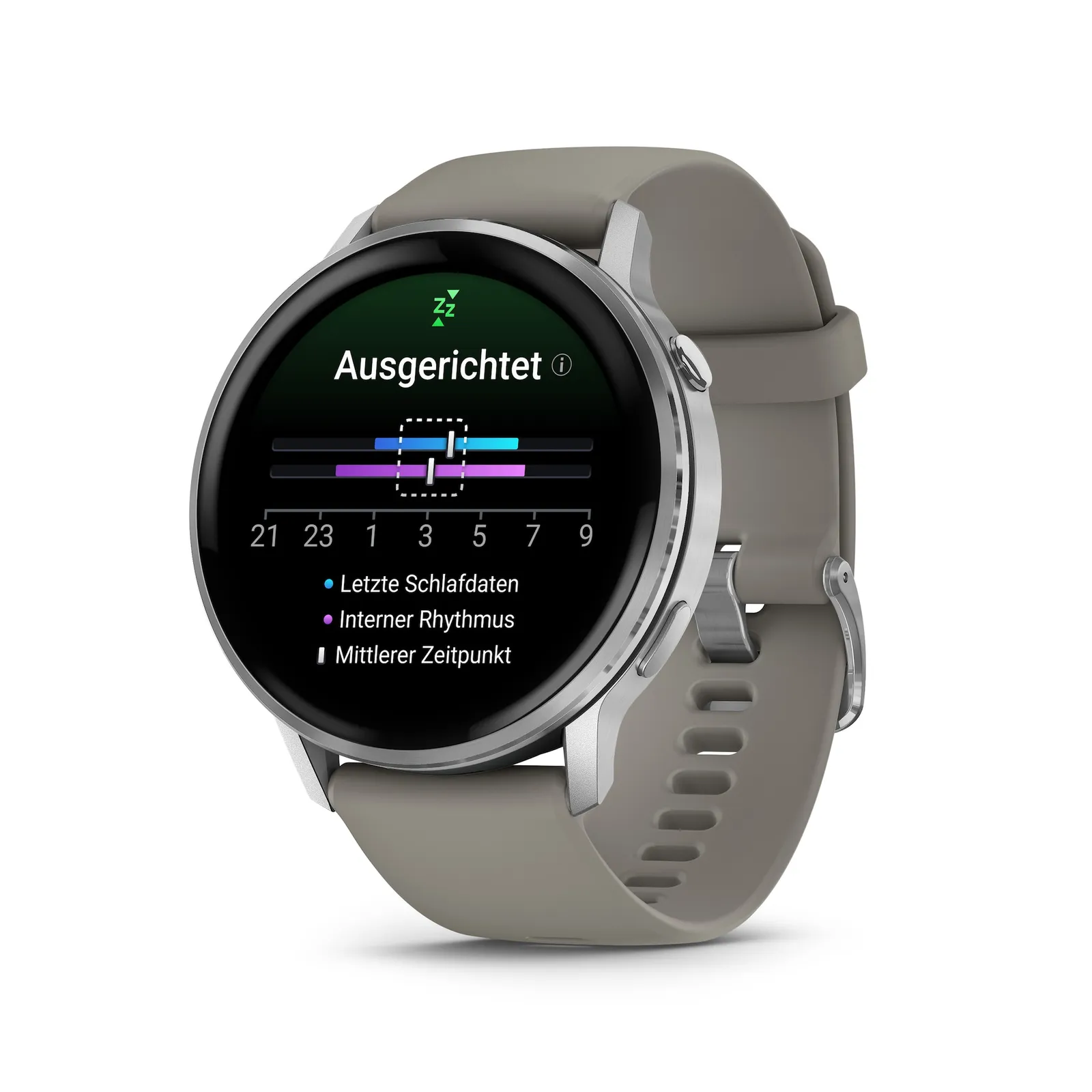 Garmin Venu® 4 - 45 mm crni/srebrni s brzim silikonskim remenom za otpuštanje 22 mm, siva - Slika 3