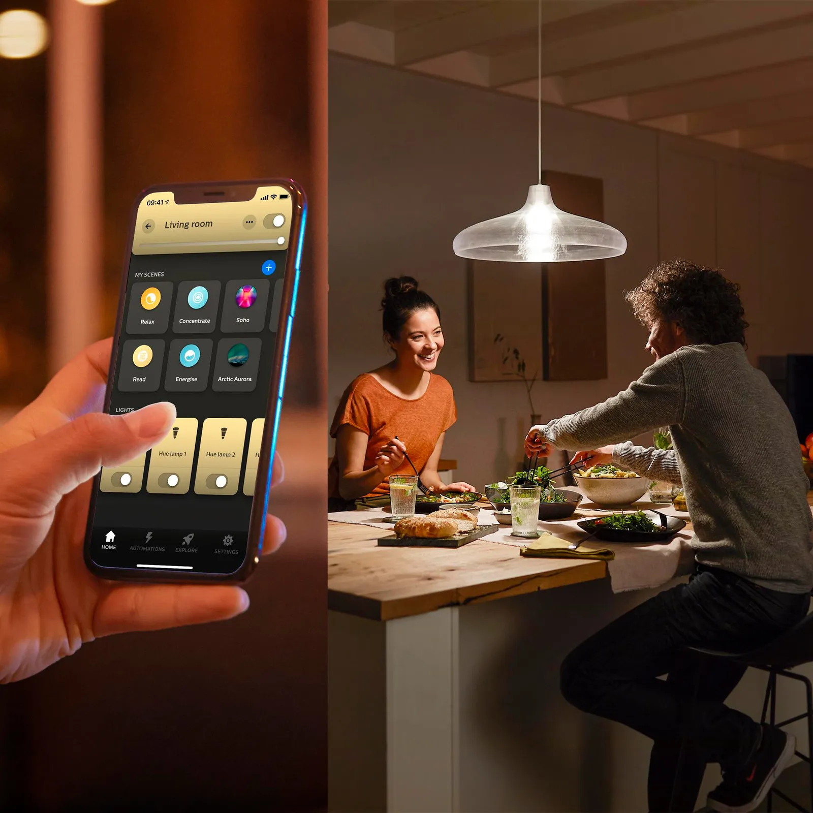 Philips Hue bijela E27 žarulja, pakiranje od četiri svjetiljke, 810lm, 60W - Slika 4