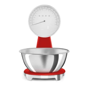 Smeg kuhinjska vaga u stilu 50-ih, crvena
