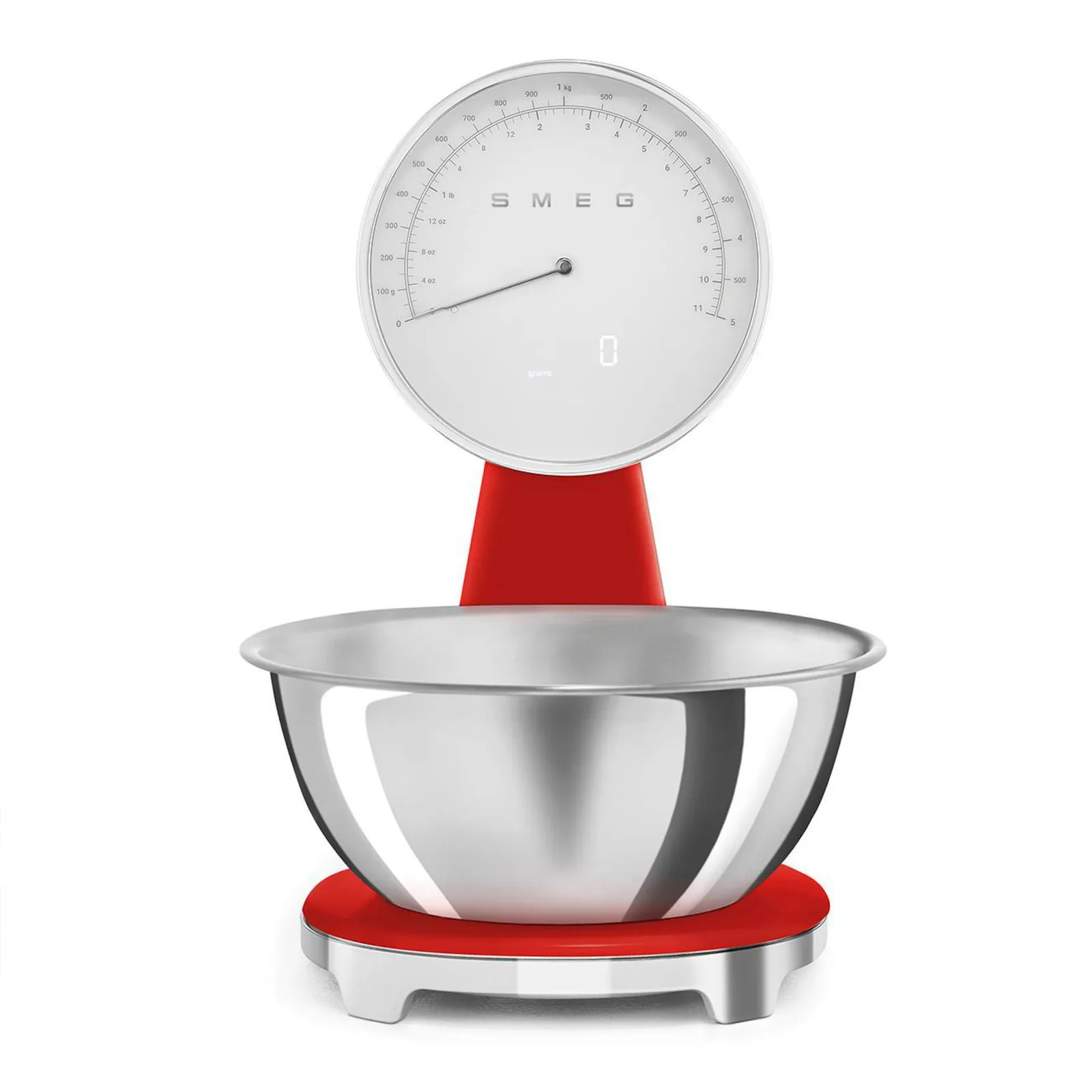 Smeg kuhinjska vaga u stilu 50-ih, crvena