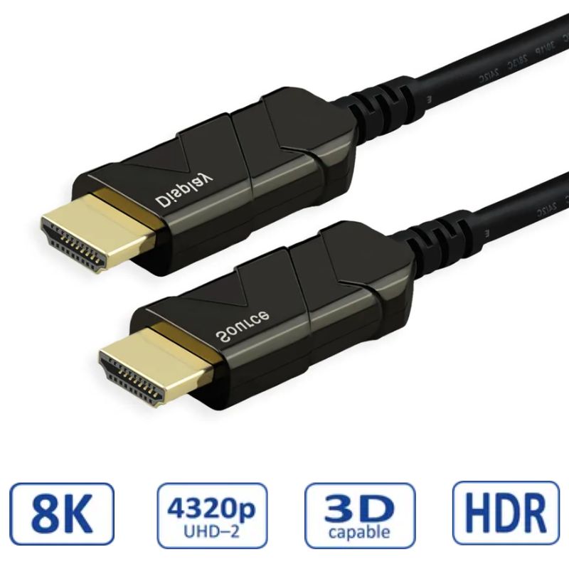 Roline UHD HDMI aktivni optički kabel (AOC), M/M, 50m