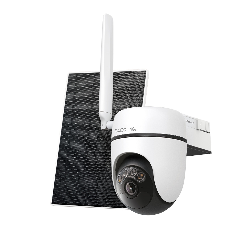 TP-Link Tapo C615G KIT solarna 4G LTE nadzorna kamera, 2K 3MP, 360° AI praćenje, noćni prikaz u boji, IP65