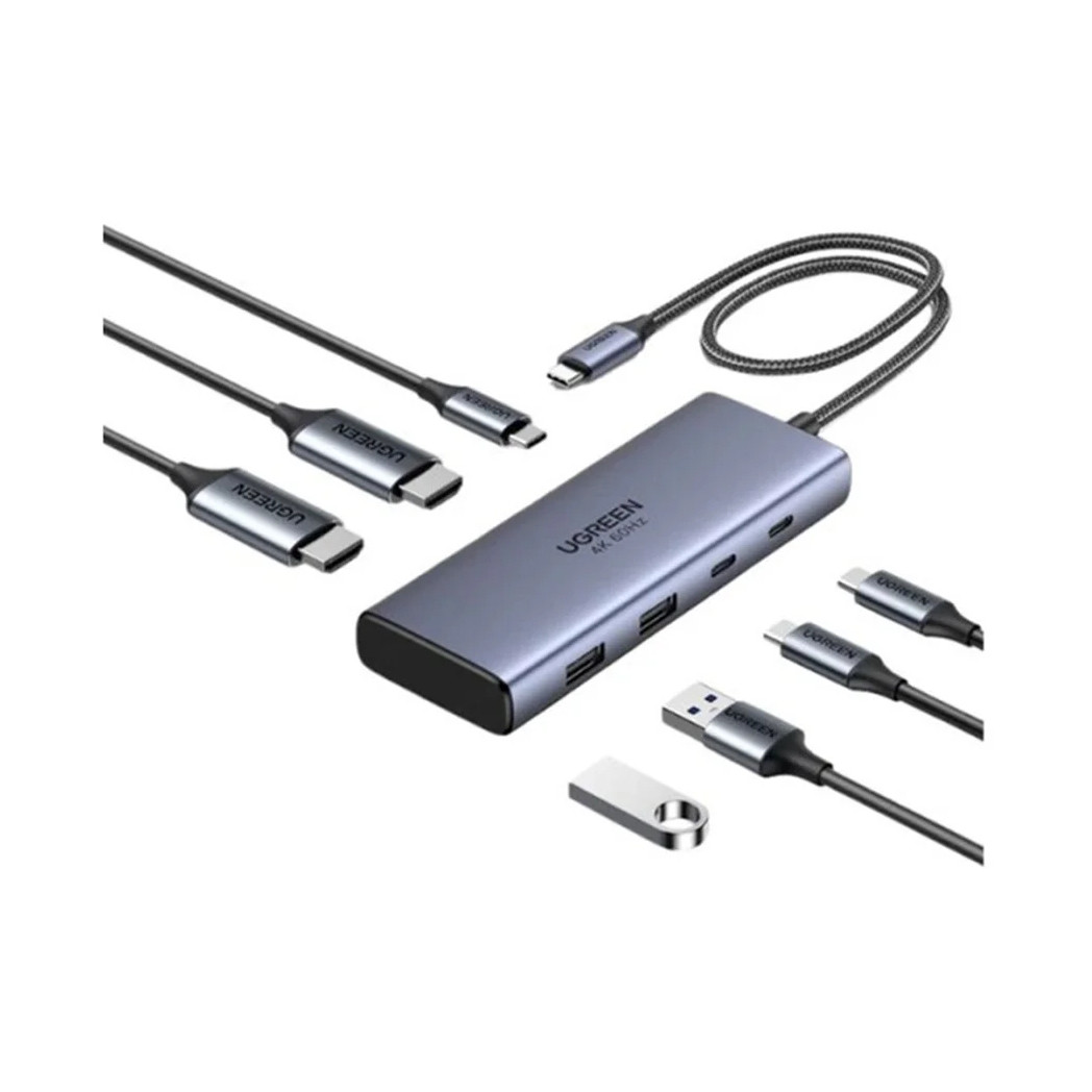Ugreen 6v1 USB-C 100W PD priklopna postaja