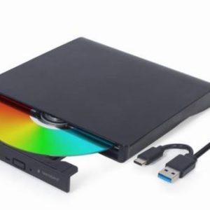 Gembird External USB DVD drive, black