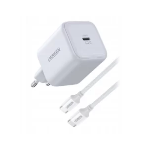 UGREEN punjač 45W, USB C, Quick Charge, GaN, set, bijeli