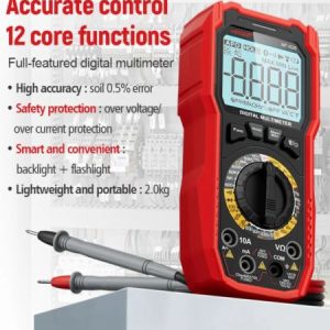 NOYAFA NF-628 6000-Count Digital Multimeter with NCV, 1000V DC 750V AC, 10A